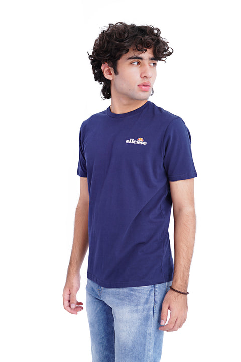 Men Branded Graphic Tees - Navy