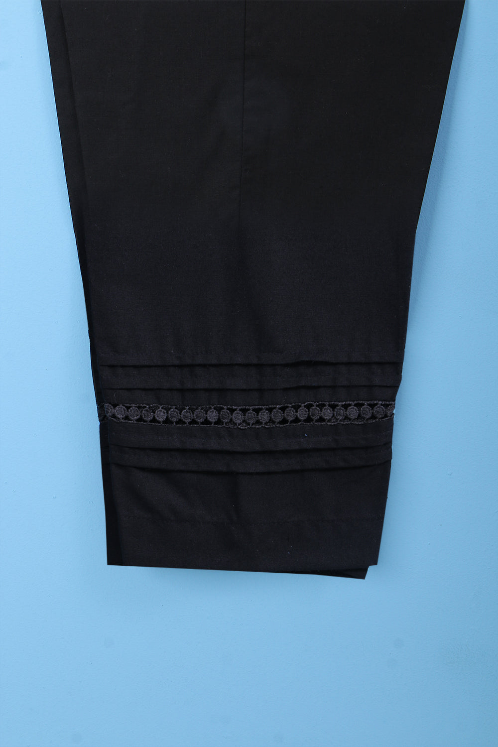 SOLID COTTON TROUSER
