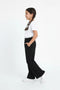 Girls Branded Fleece Pajama - Black
