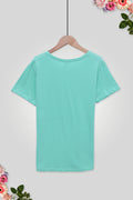 Women's Graphic T-Shirt WT08 - nept Green