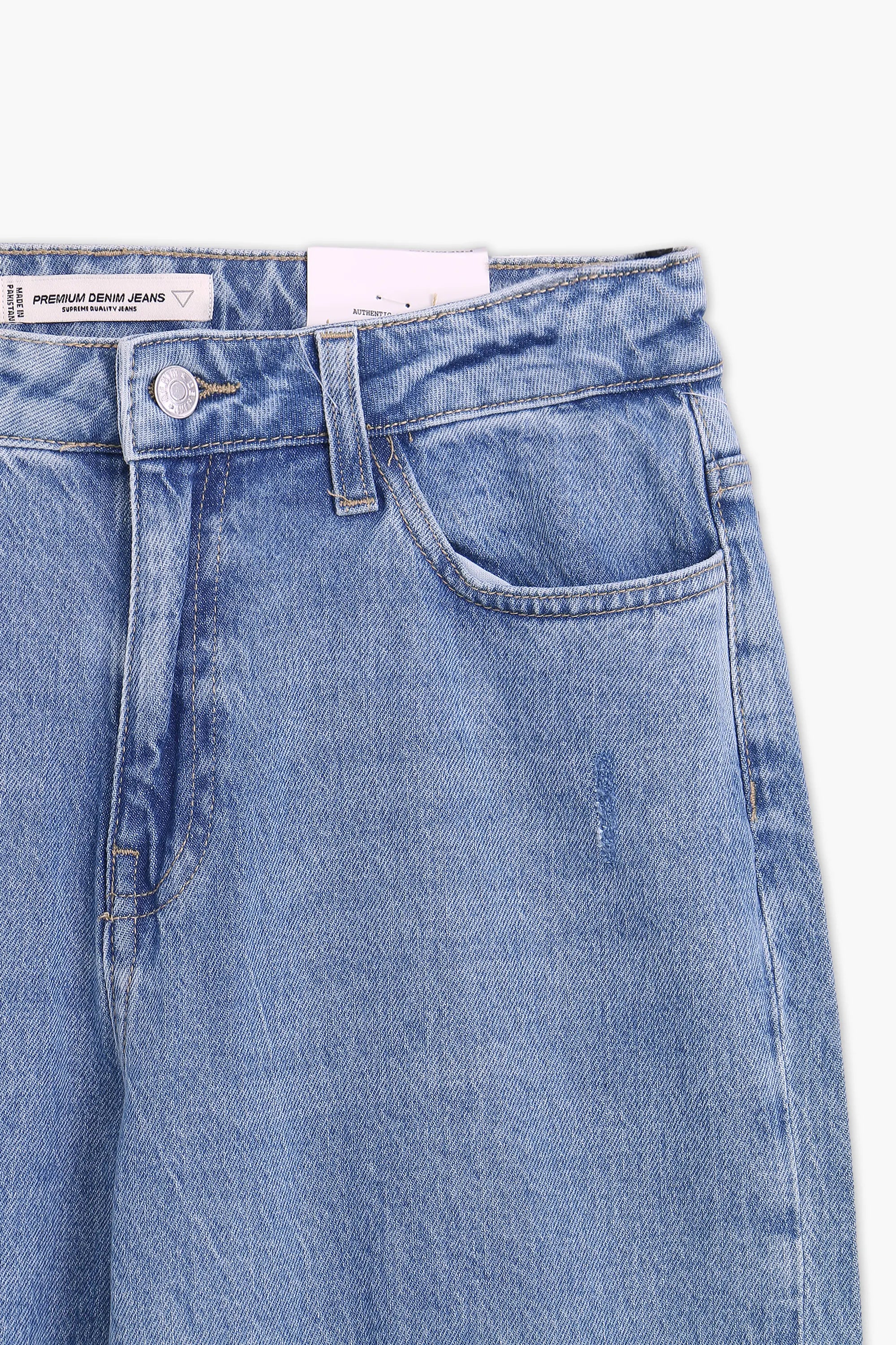 Women's Premium Denim Pant - Blue
