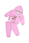 Girls Graphic 3-Piece Suit 1030-A - Pink