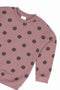 Boys Branded Polka Dots Terry Sweatshirt - Brown