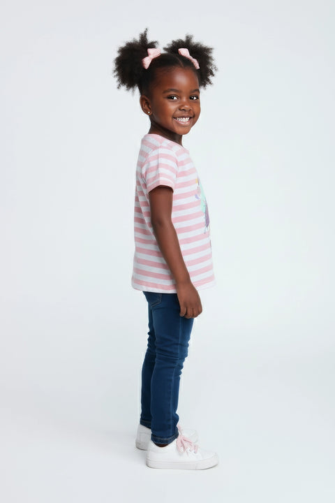 Girls Branded Graphic T-Shirt - Pink