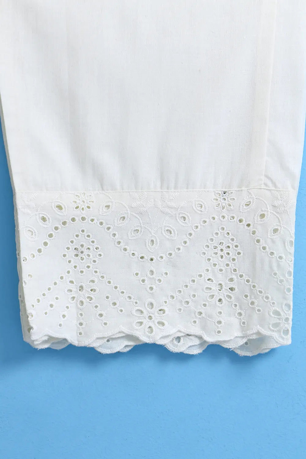 EMB COTTON TROUSER