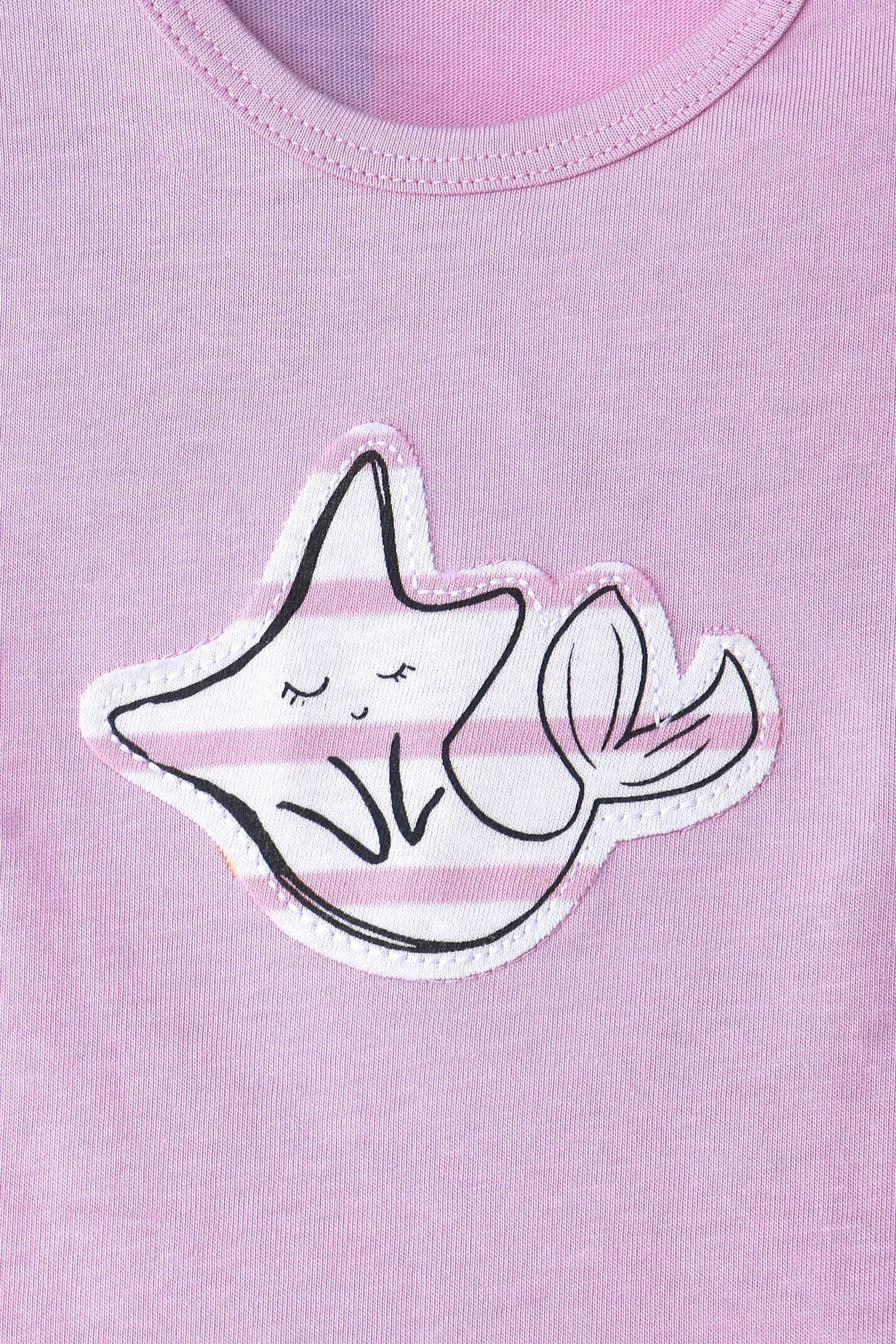 Girls Branded Graphic T-Shirt - Purple