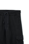 Men branded Cargo Trouser - Black