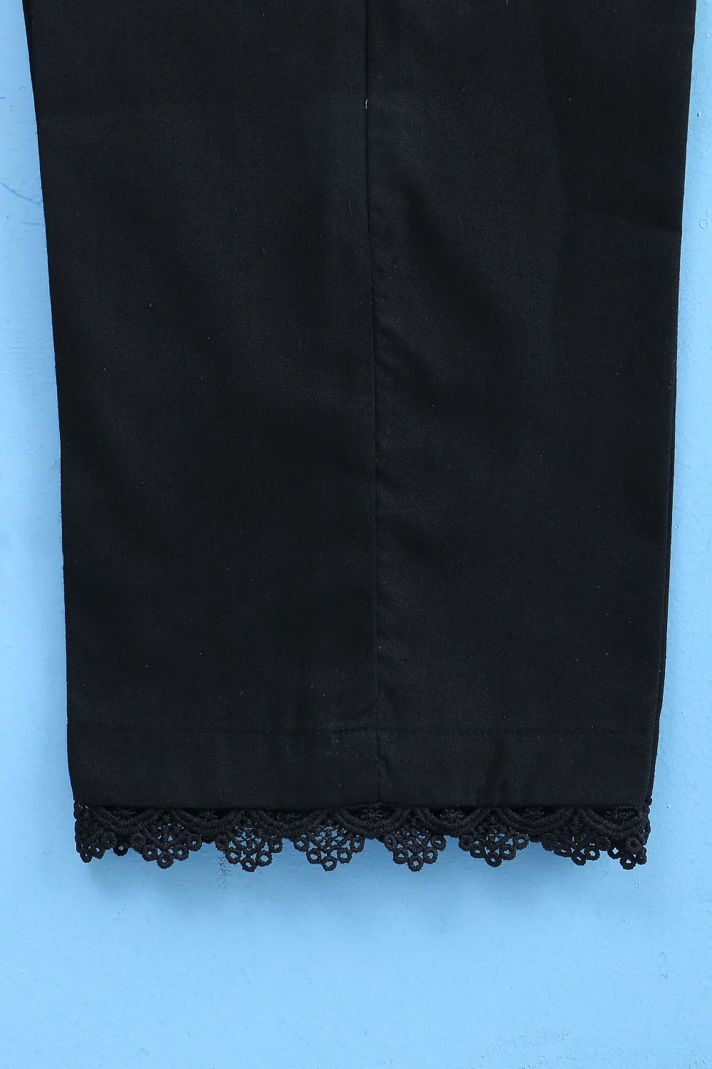 SOLID COTTON TROUSER