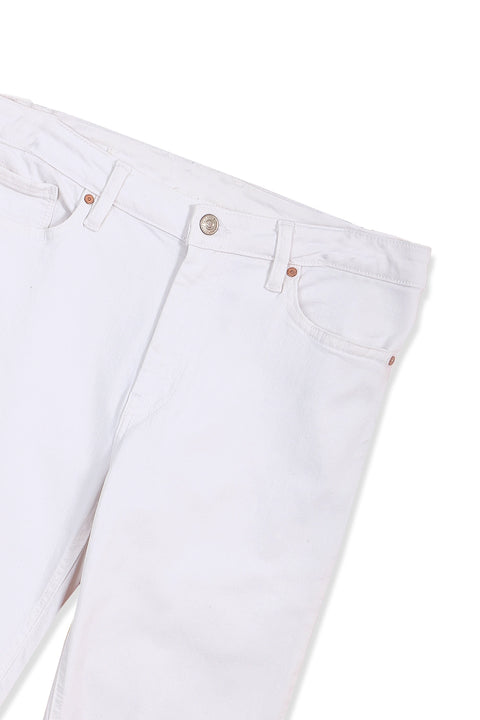 Women's Branded Skinny Denim Pant - White