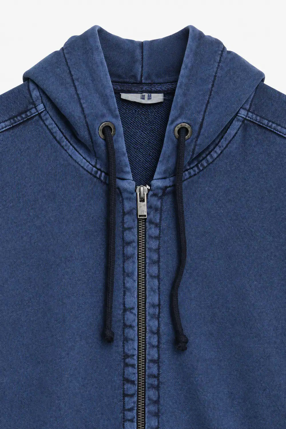 Men Branded Hoodie Zipper - Blue