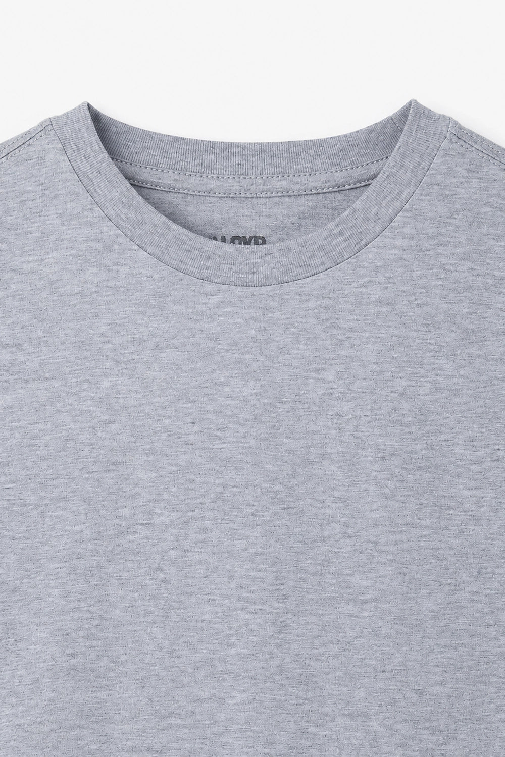 Men Branded Basic T-Shirt - Heather Grey