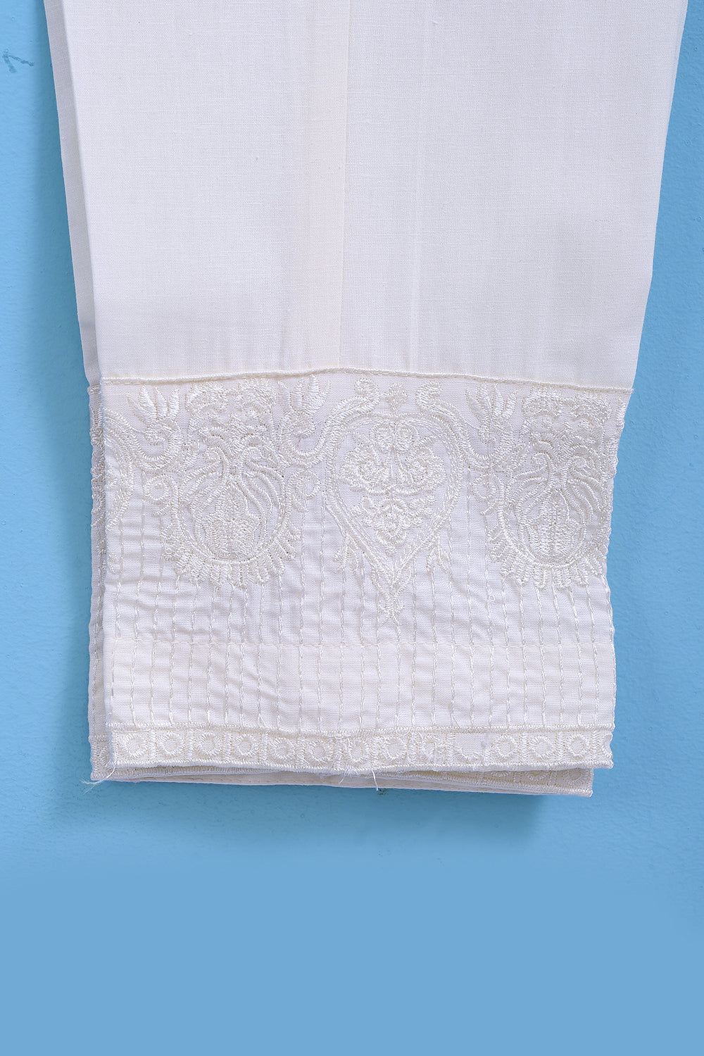 SOLID COTTON TROUSER