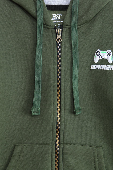 Graphic Zipper Hoodie