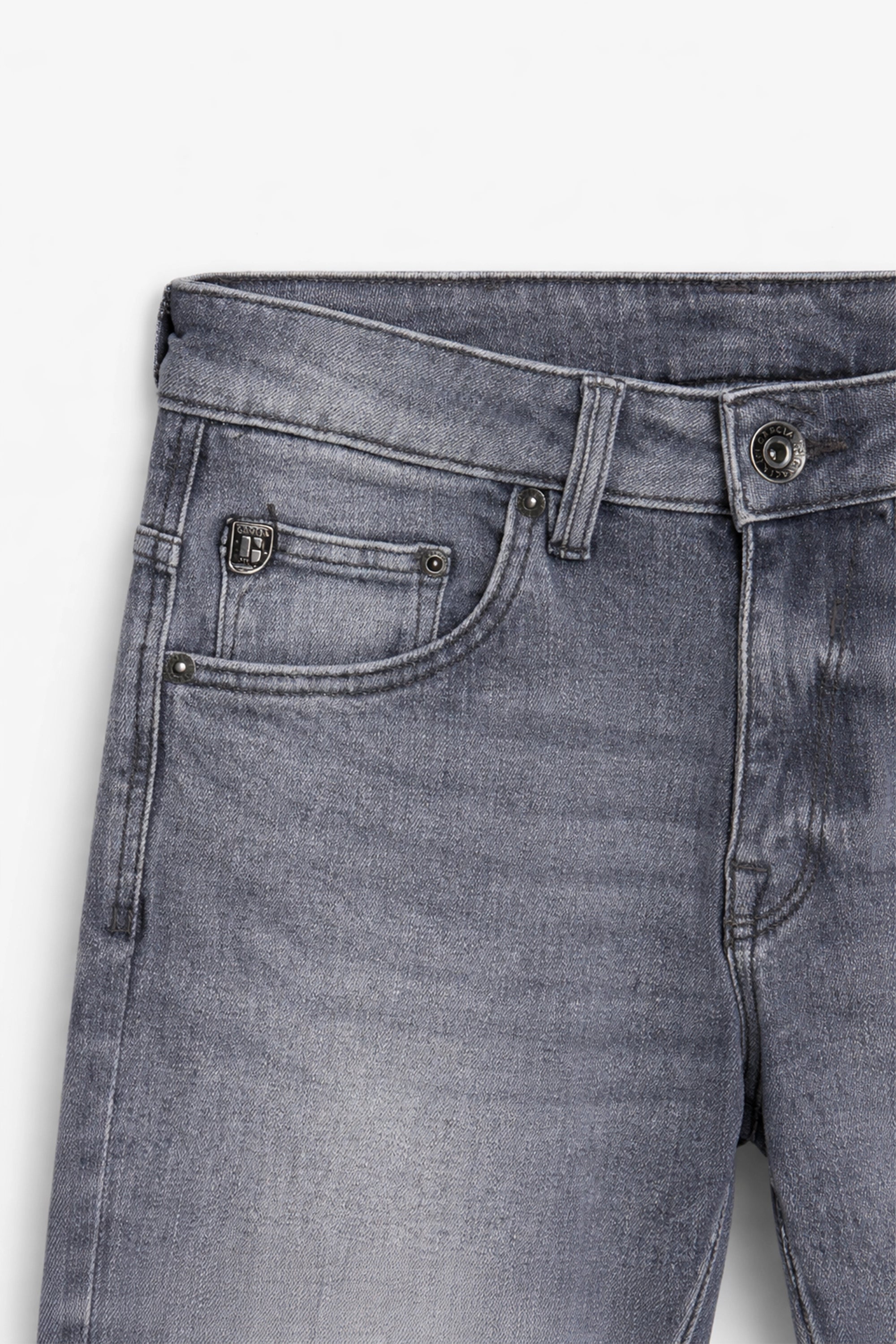 Men Branded Denim Jeans - Grey