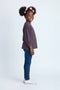 Girls Branded Embellish T-Shirt F/S - Purple