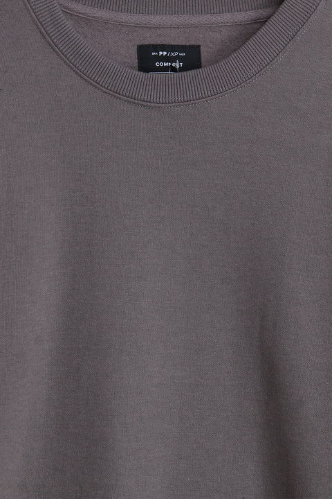 Men Branded Basic Sweatshirt - Grey