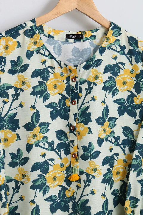 PRINTED SLUB SHIRT