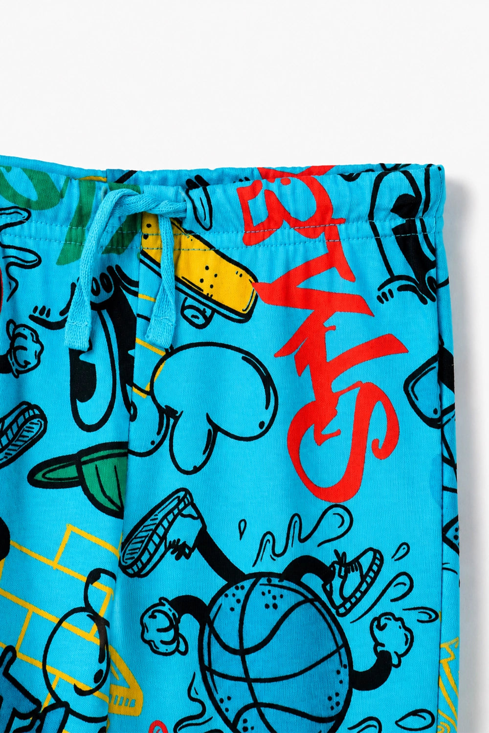 Boys Branded Graphic Trouser  - Blue