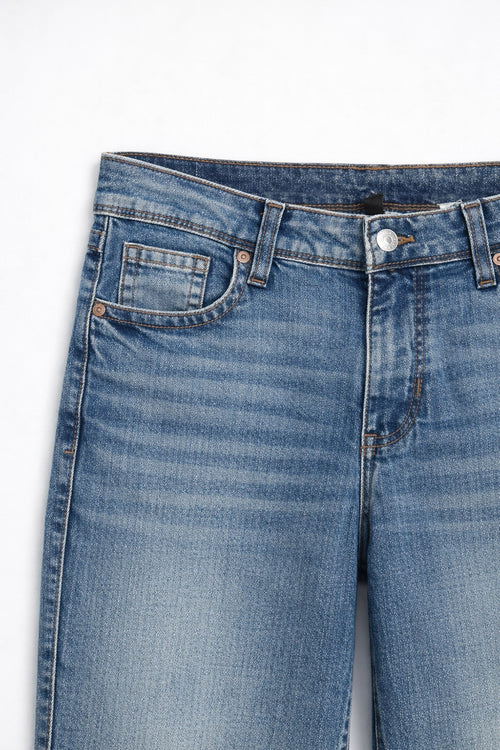 Women's Branded Bell Bottom Jeans - M/BLUE