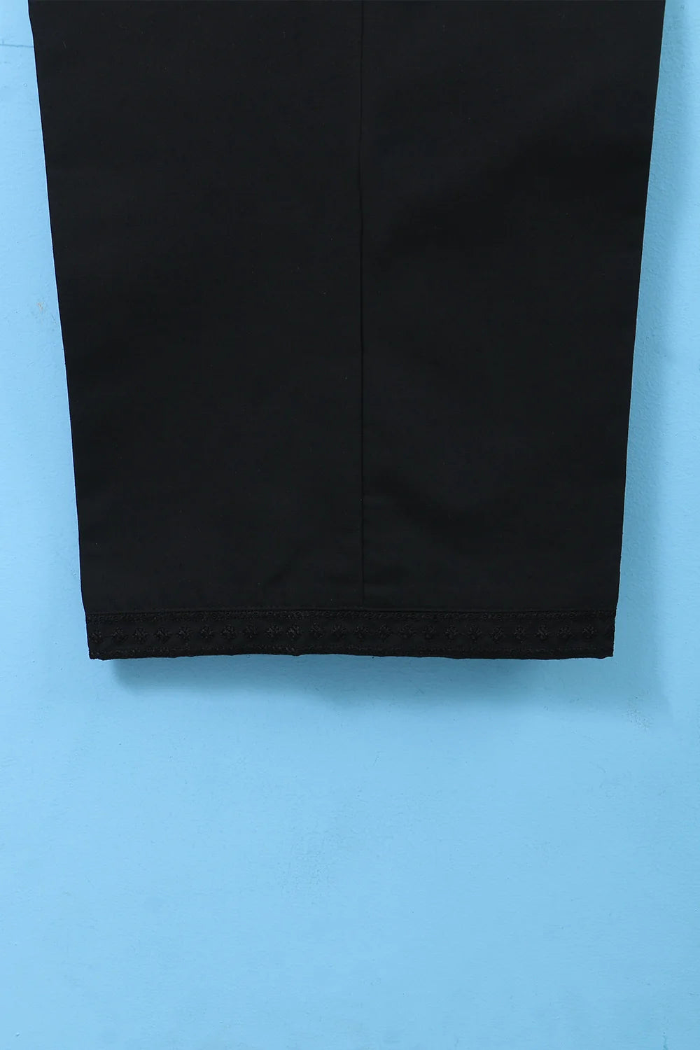 EMB COTTON WIDE TROUSER