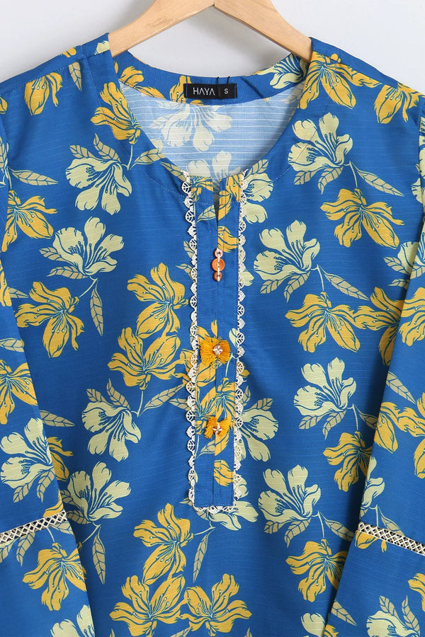 PRINTED SLUB SHIRT