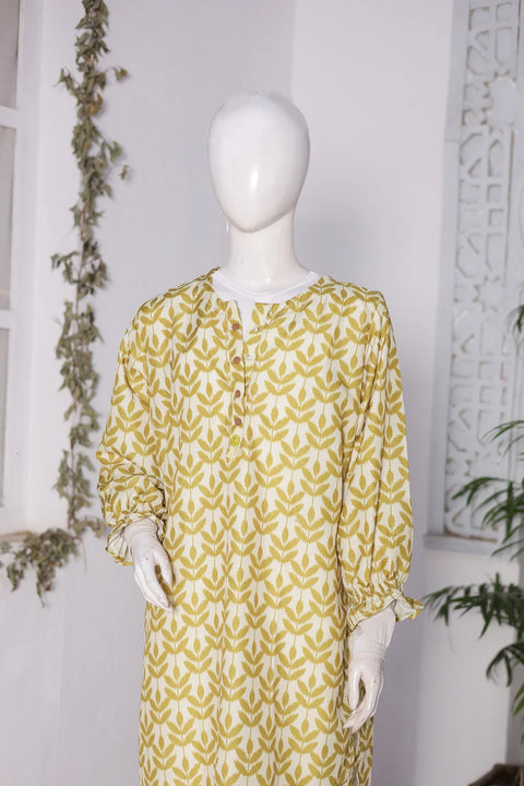 PRINTED SLUB SHIRT