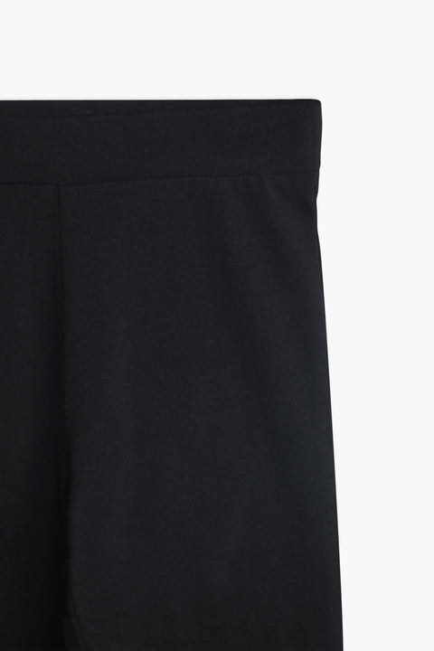 Girls Branded Capri - Black