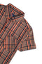 Boys Band Collar Shirt IMBCS#03 - Orange Black