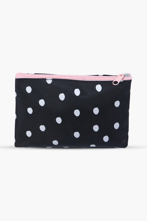 Cosmetic Pouch Pack of 3 - Black