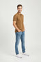 Men Branded Polo - Camel
