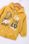 Boys Branded Fleece Zipper Hoodie  - Yellow