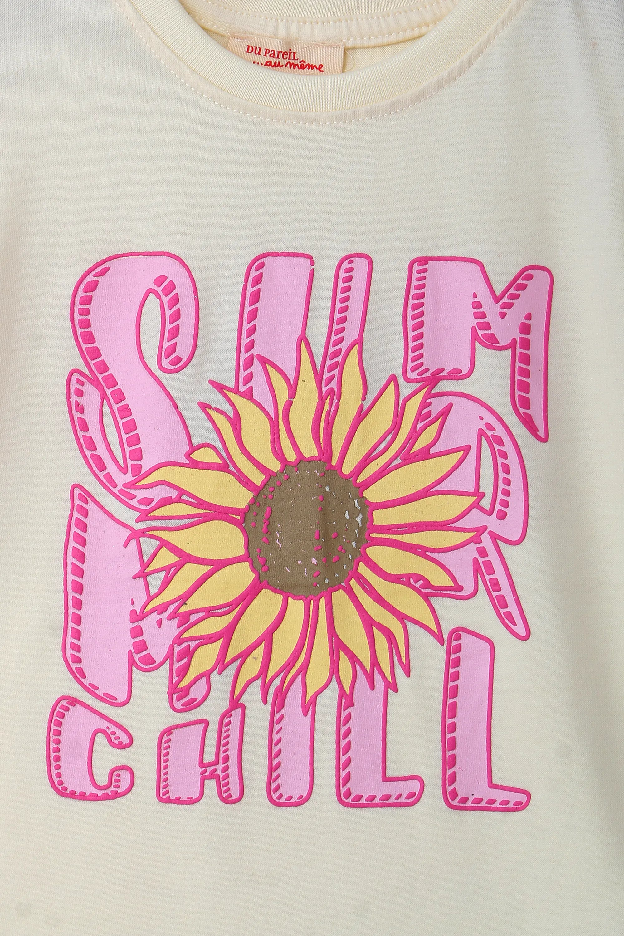 Girls Branded Graphic T-Shirt - Off white