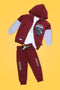 Boys Graphic 3-Piece Suit 08007 - Maroon