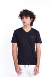 Men Givova V-Neck Tee - Black