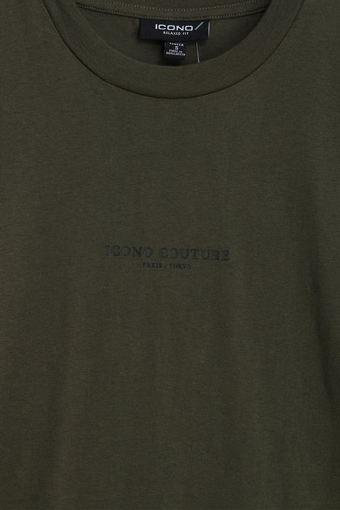 Men Branded Graphic T-Shirt - Green