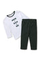 Boys Branded Graphic 2-Piece Suit - White And Black