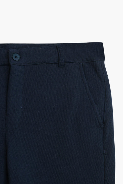 Men Branded Chino Short - Blue