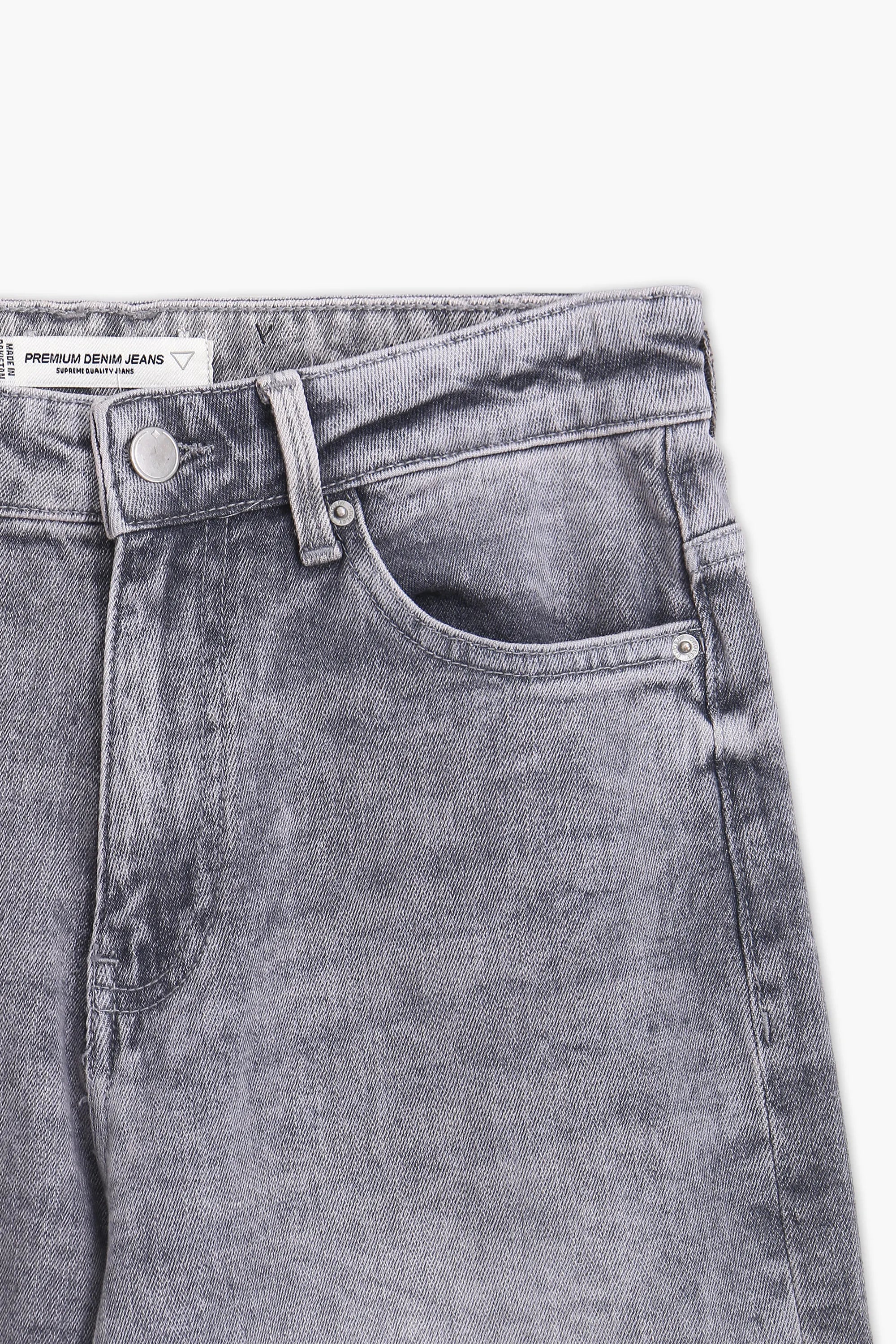 Women's Premium Denim Pant - Grey