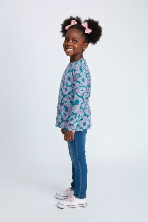 Girls Branded Graphic T-Shirt F/S - Sea Green