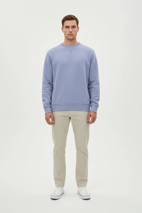 Men Branded Basic Sweatshirt - L/Blue