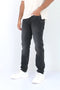 Man branded Straight Fit Denim Jeans - Black