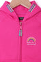 Girls Graphic Hoodie Zipper GHZ-24-02 - Fuchsia