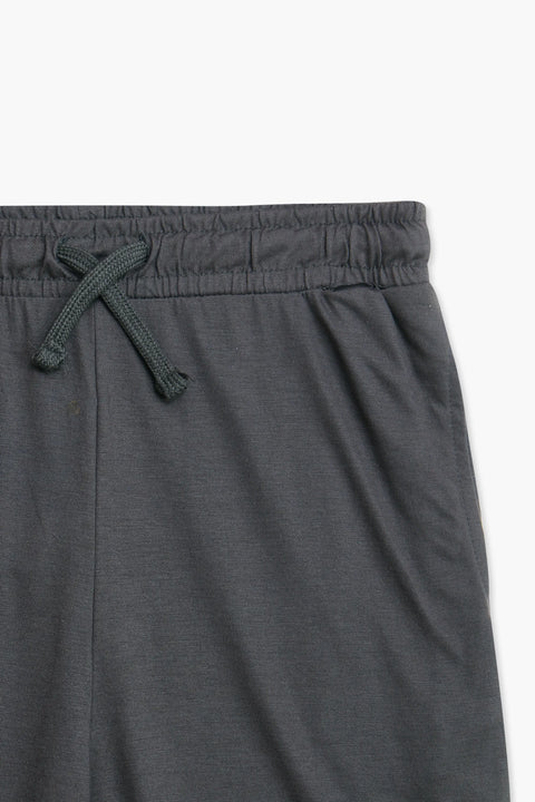 Men Branded Short - D/Grey