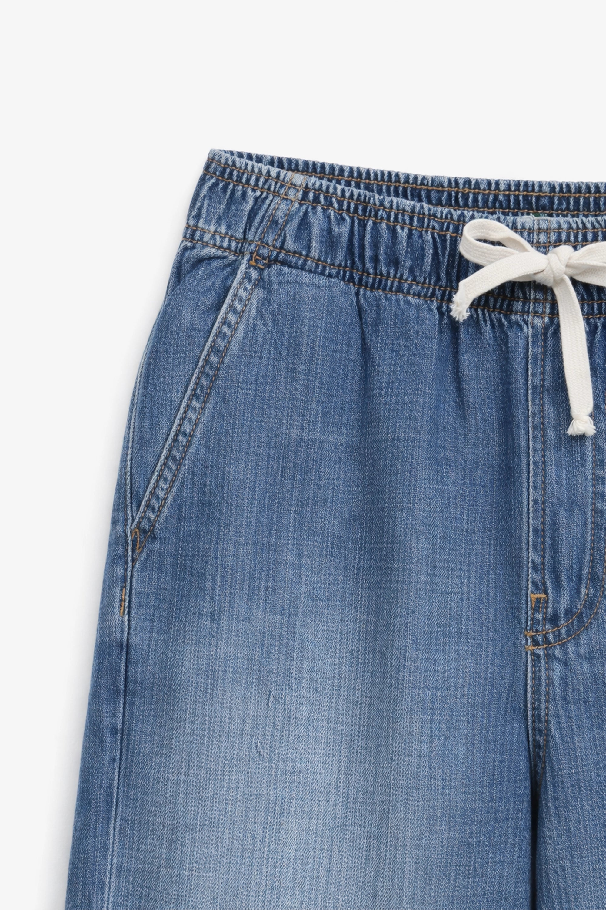 Women's Branded Wide Leg Jeans - M/Blue