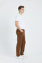 Men Branded Chino - Brown