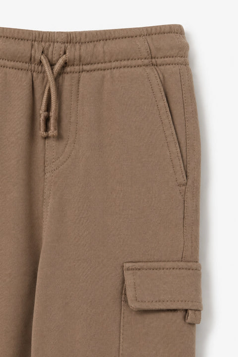 Boys Branded Cargo Pajama  - Brown
