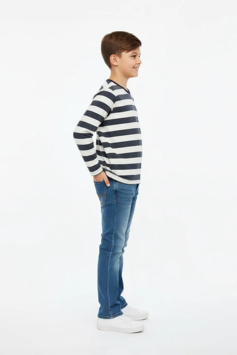 Boy Branded T-shirt F/S - Black and white