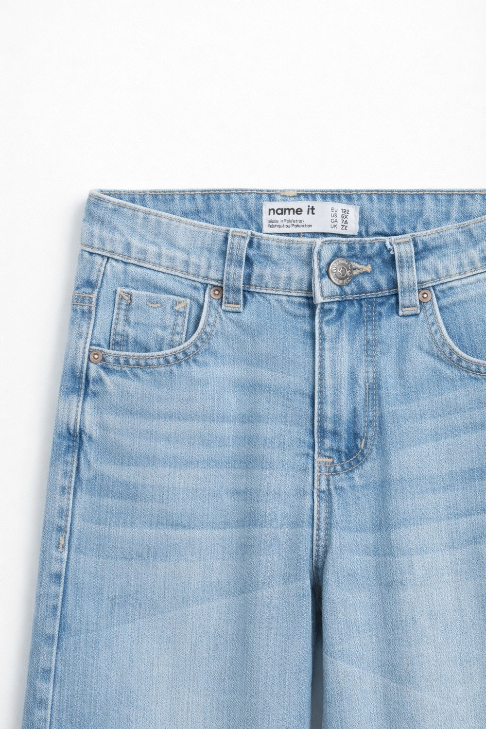 Girls Branded Denim pant - L/Blue