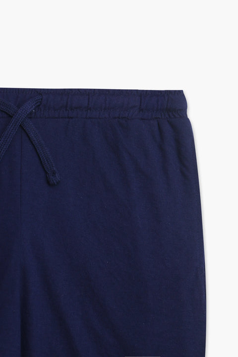 Men Branded Short - Navy