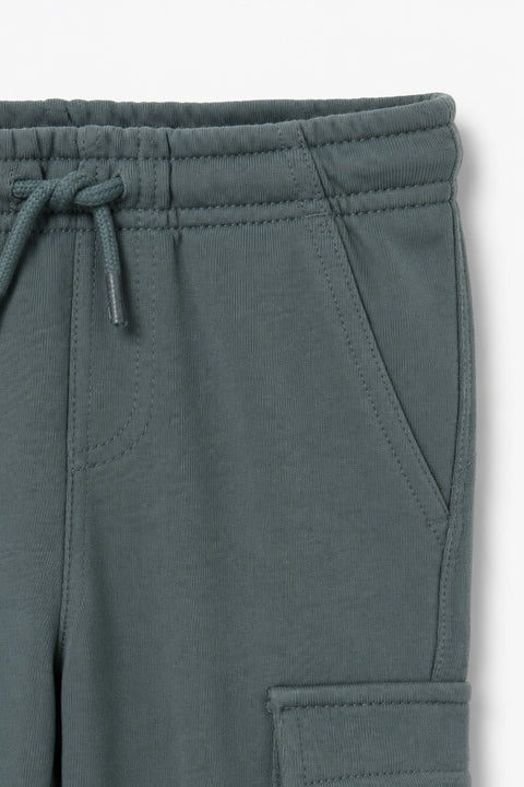 Boys Branded Cargo Pajama  - Army Green